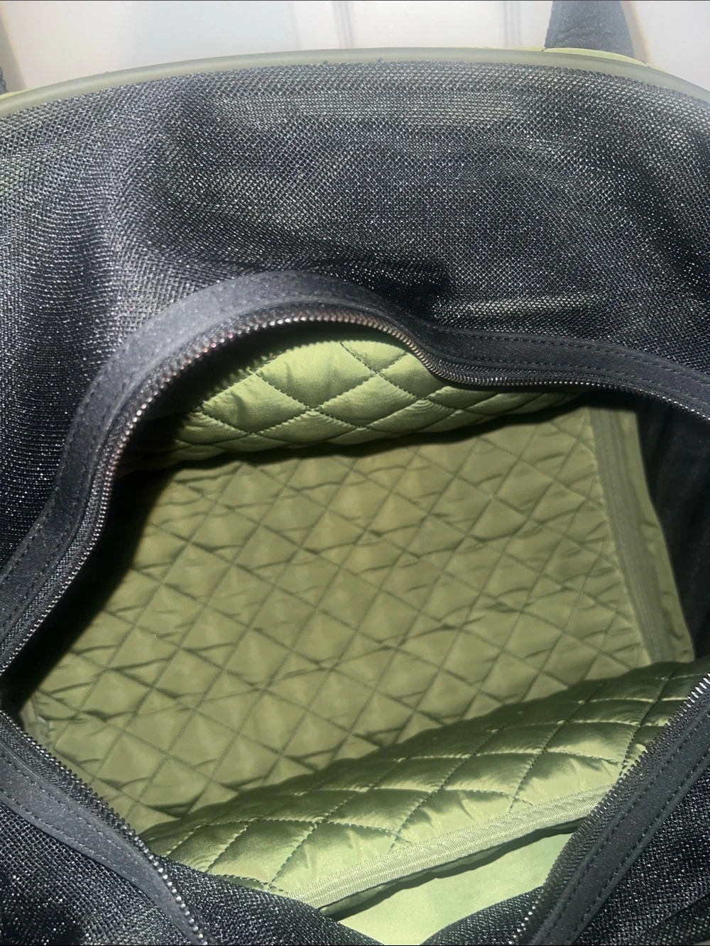 Maxbone Quilted Olive Green pet carrier with Branded Strap
